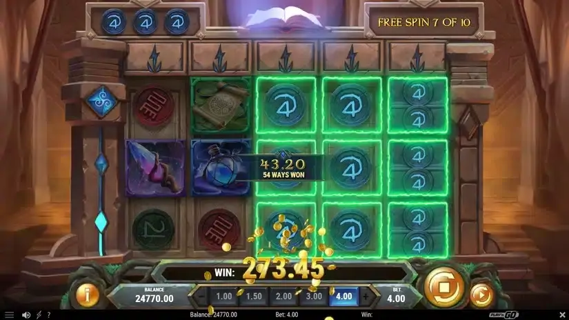 Merlin’s Grimoire slot screenshot 7