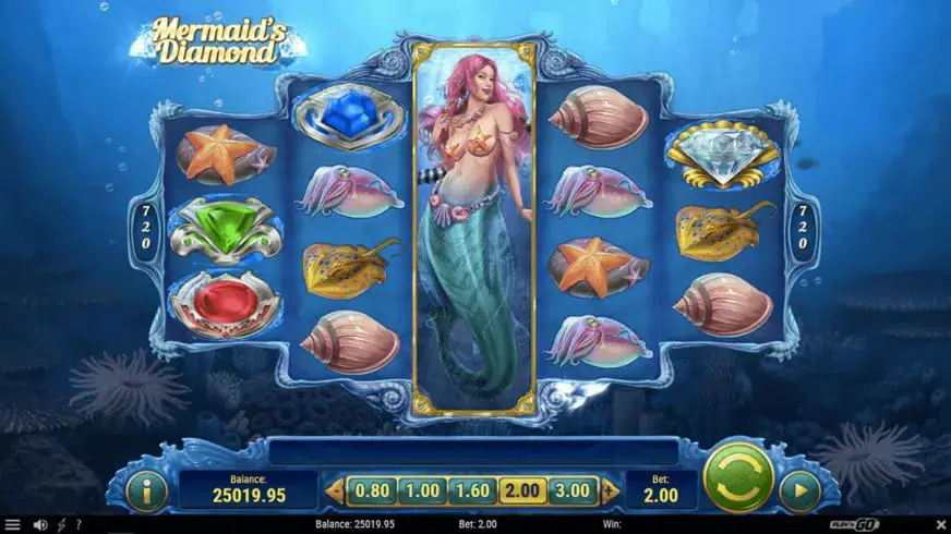 Mermaid’s Diamond slot screenshot 1