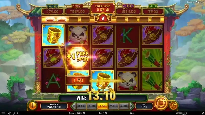Pandastic Adventure slot screenshot 