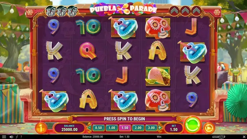 Puebla Parade slot screenshot 1