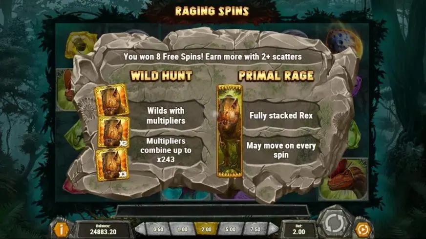 Raging Rex slot screenshot 5