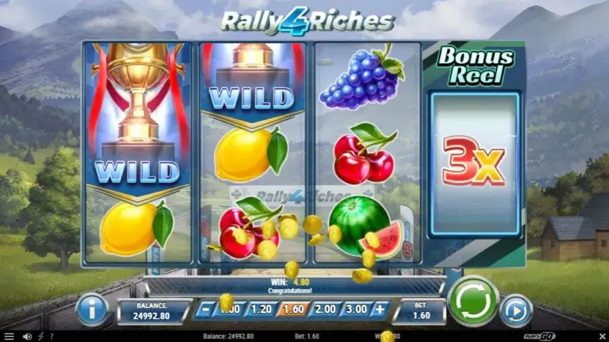 Rally 4 Riches slot screenshot 2