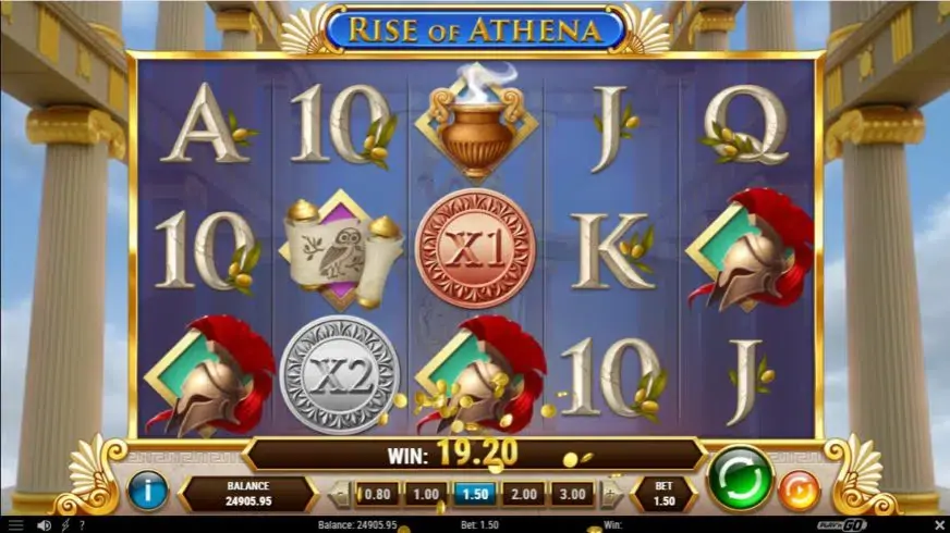 Rise of Athena slot screenshot 2