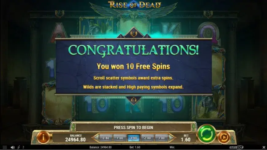 Rise of Dead slot screenshot 3