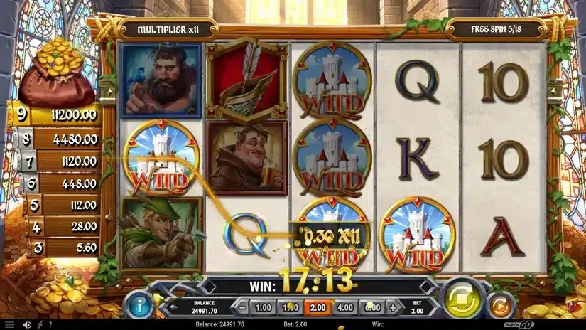 Sherwood Gold slot screenshot 