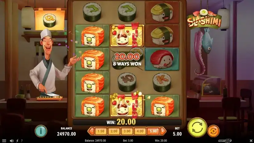 Slashimi slot screenshot 4