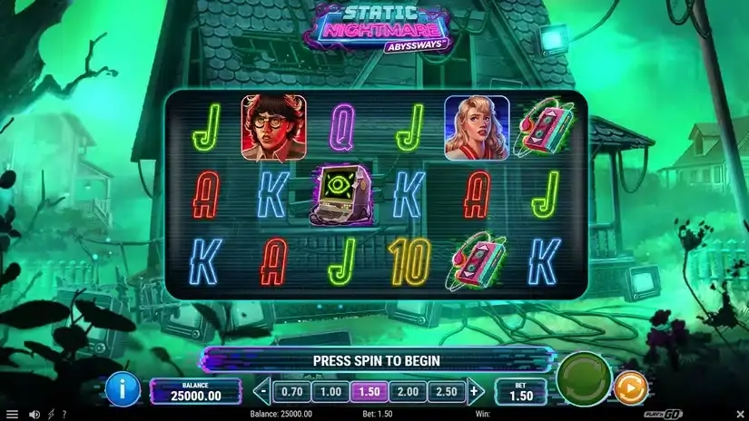 Static Nightmare Abyssways slot screenshot 