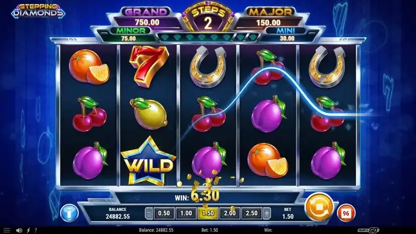 Stepping Diamonds slot screenshot 4