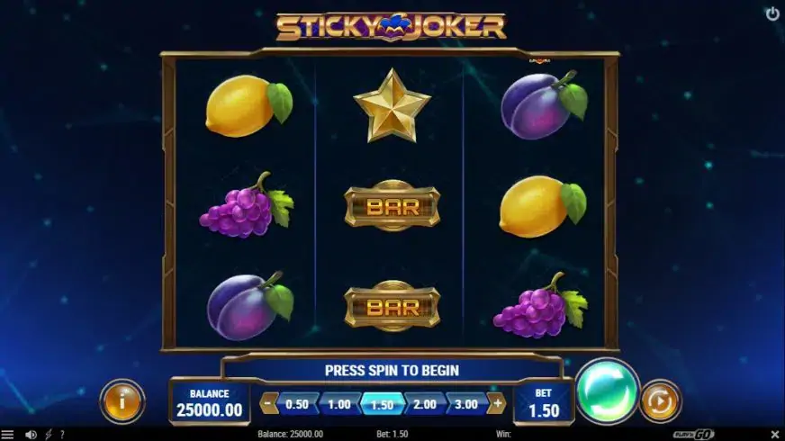 Sticky Joker slot screenshot 1