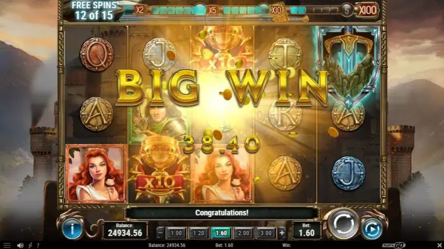 The Sword and The Grail slot screenshot 7