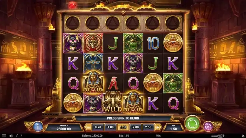 Tomb of Gold slot screenshot 