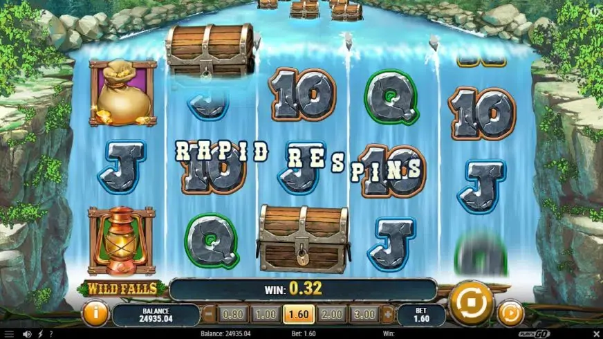 Wild Falls slot screenshot 2