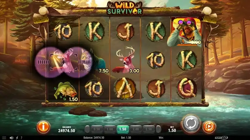 Wild Survivor slot screenshot 