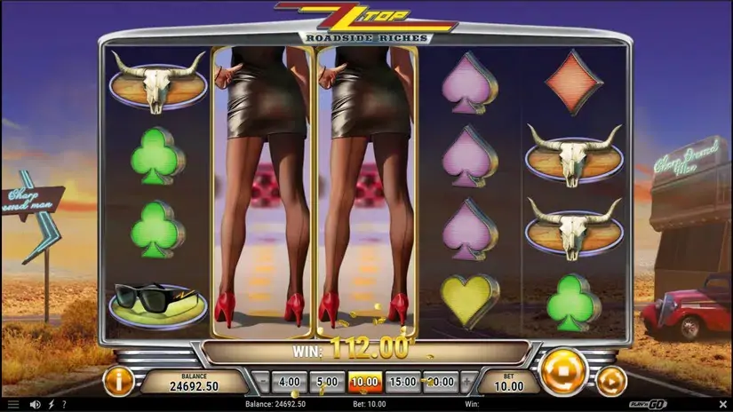 ZZ Top Roadside Riches slot screenshot 3