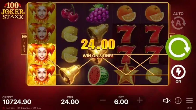 100 Joker Staxx slot screenshot 