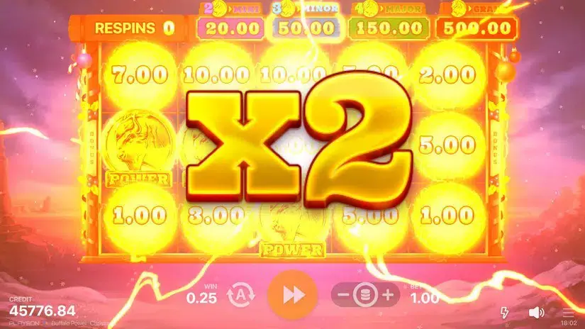 Buffalo Power Christmas slot screenshot 2