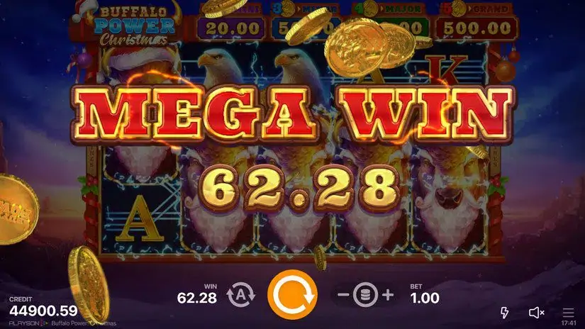 Buffalo Power Christmas slot screenshot 7