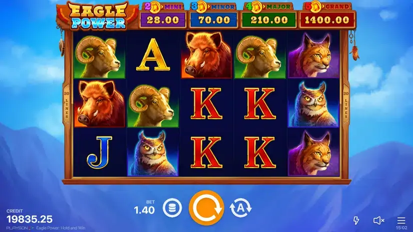 Eagle Power: Hold and Win slot screenshot 1