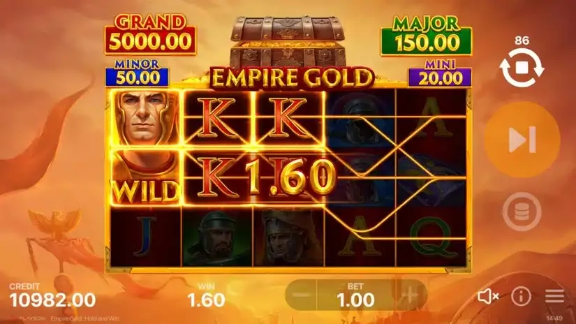Empire Gold: Hold and Win slot screenshot 3