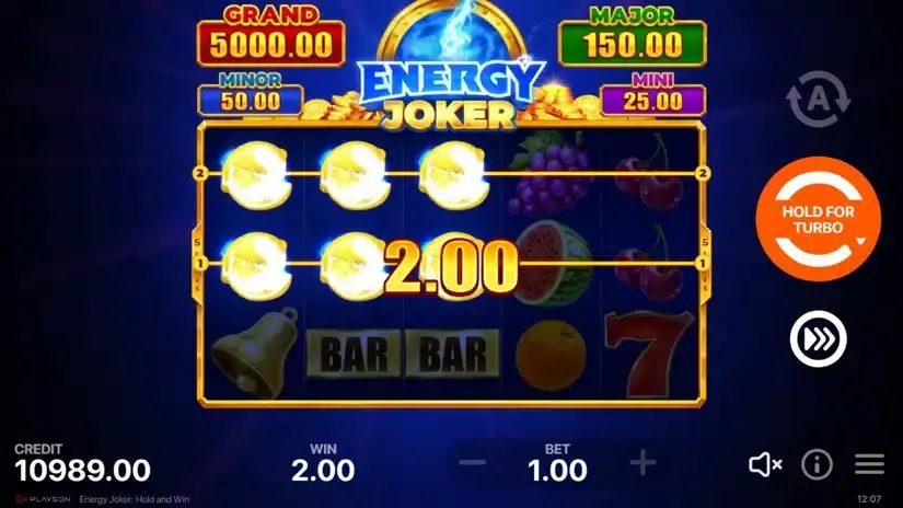 Energy Joker: Hold and Win slot screenshot 2