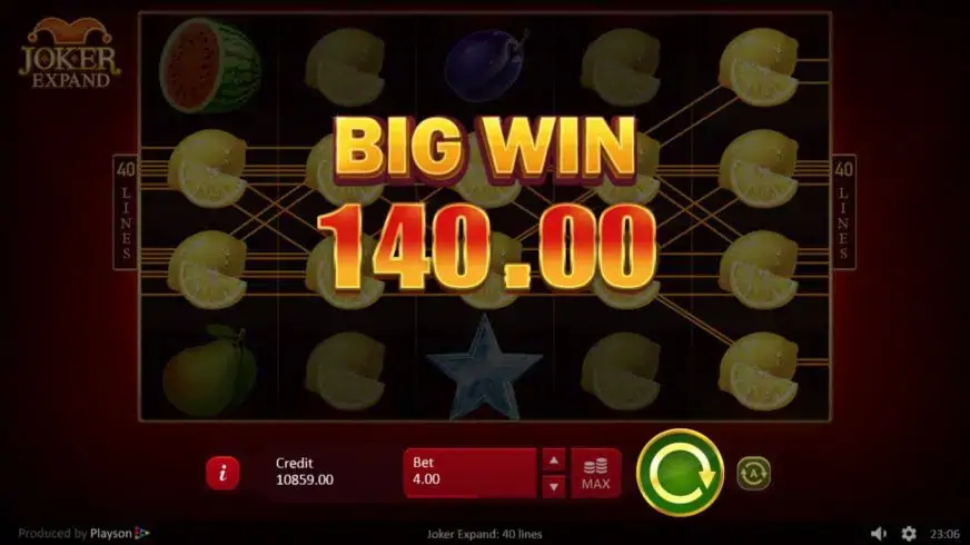 Joker Expand: 40 lines slot screenshot 4