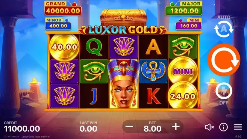 Luxor Gold: Hold and Win slot screenshot 