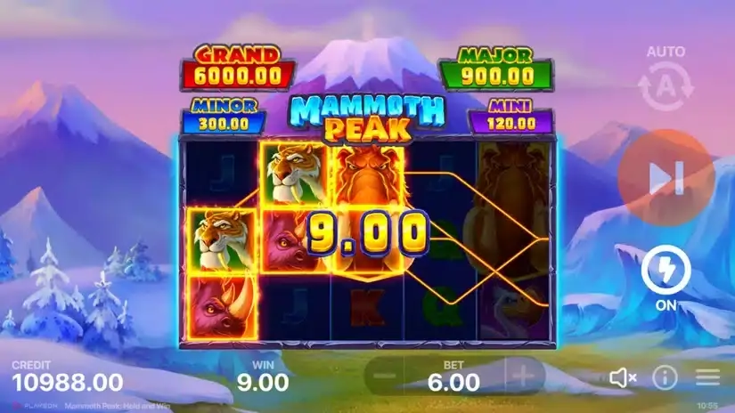 Mammoth Peak: Hold and Win slot screenshot 2