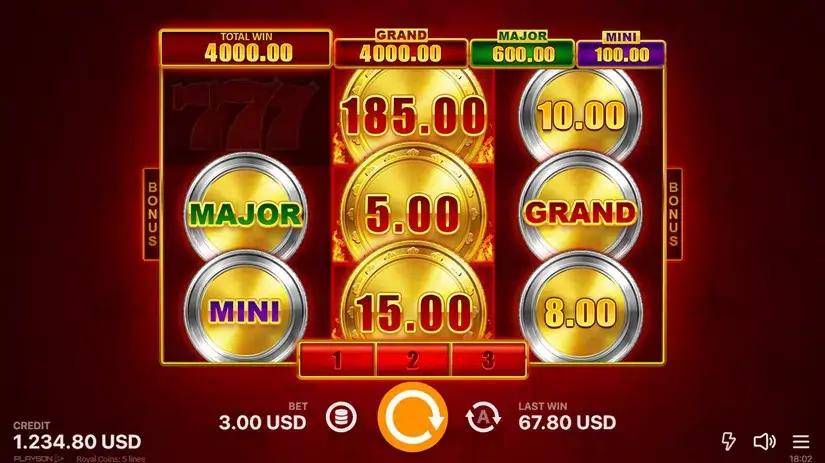 Royal Coins Hold and Win slot screenshot 2