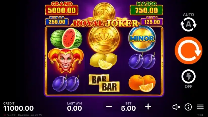 Royal Joker: Hold and Win slot screenshot 