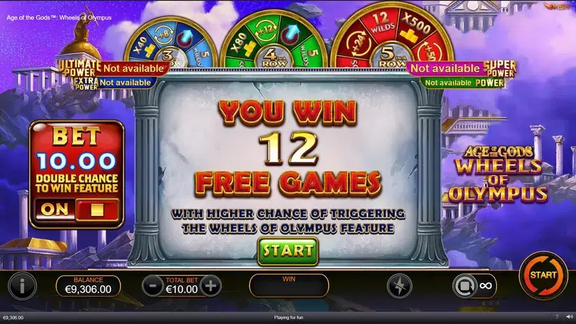 Age of the Gods Wheels of Olympus slot screenshot 5