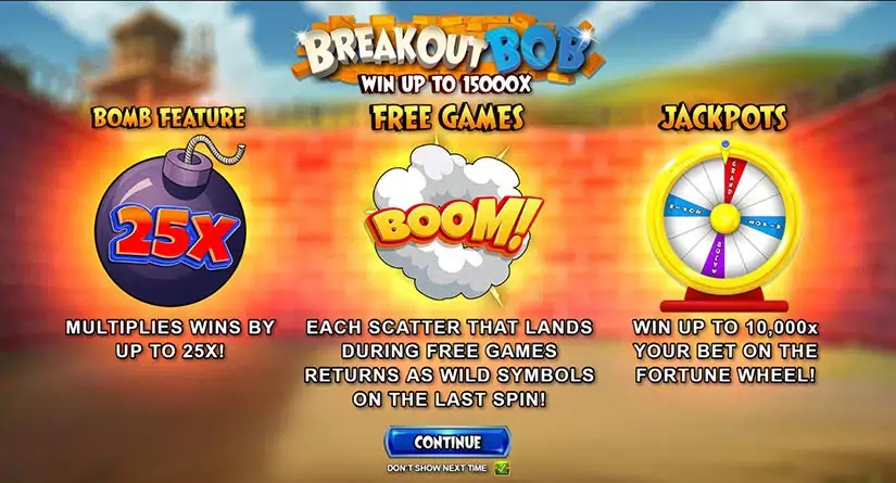 Breakout Bob slot screenshot 1