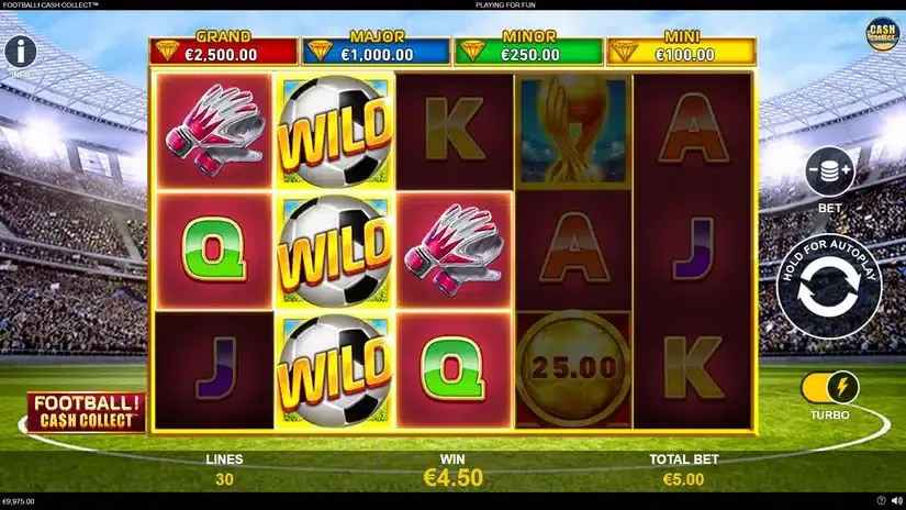 Football Cash Collect slot screenshot 2