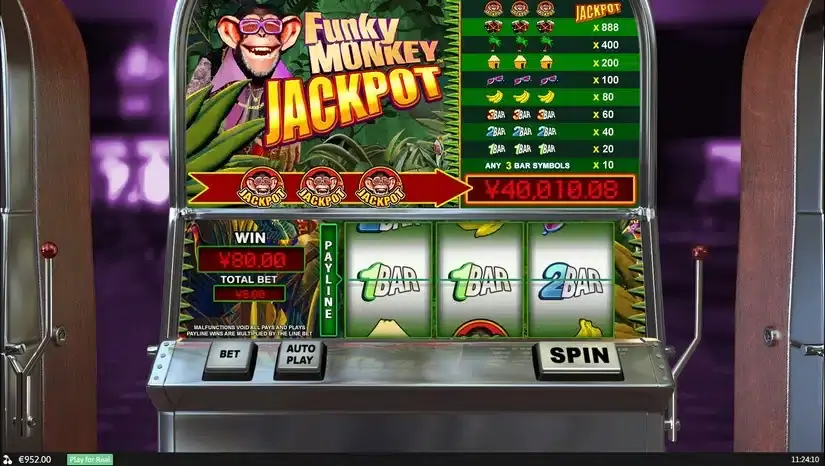 Funky Monkey slot screenshot 2