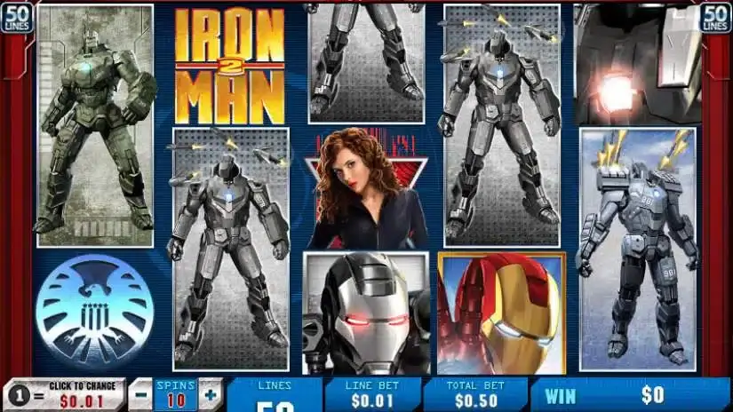 Iron Man 2 slot screenshot 1