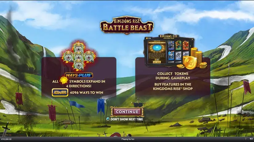 Kingdoms Rise Battle Beast slot screenshot 1
