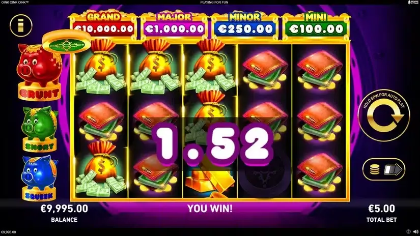 Oink Oink Oink slot screenshot 2