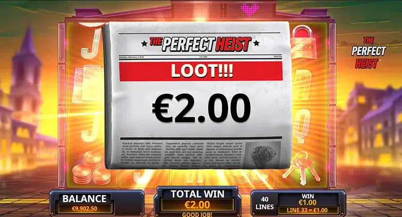 The Perfect Heist slot screenshot 4