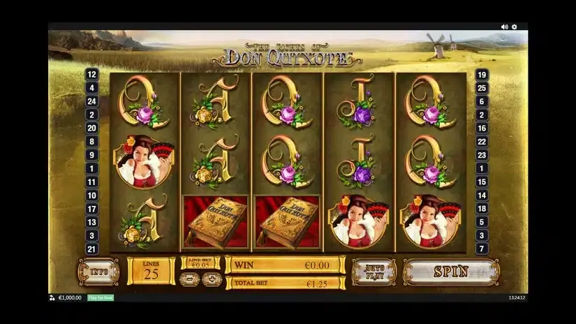 The Riches of Don Quixote slot screenshot 2
