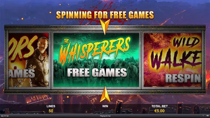 The Walking Dead slot screenshot 7