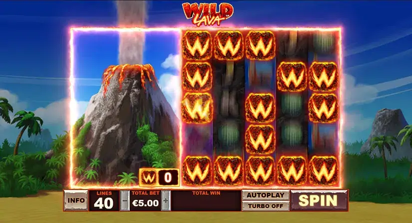 Wild Lava slot screenshot 5