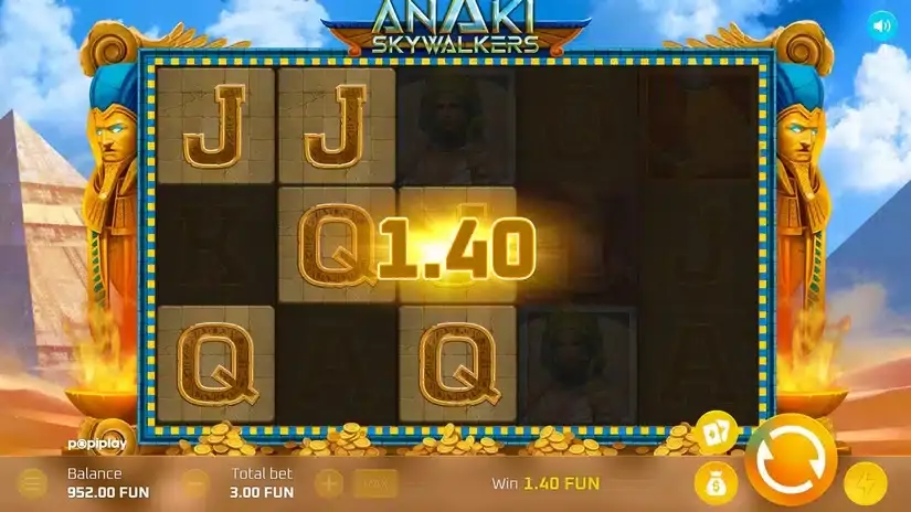 Anaki Skywalkers slot screenshot 3