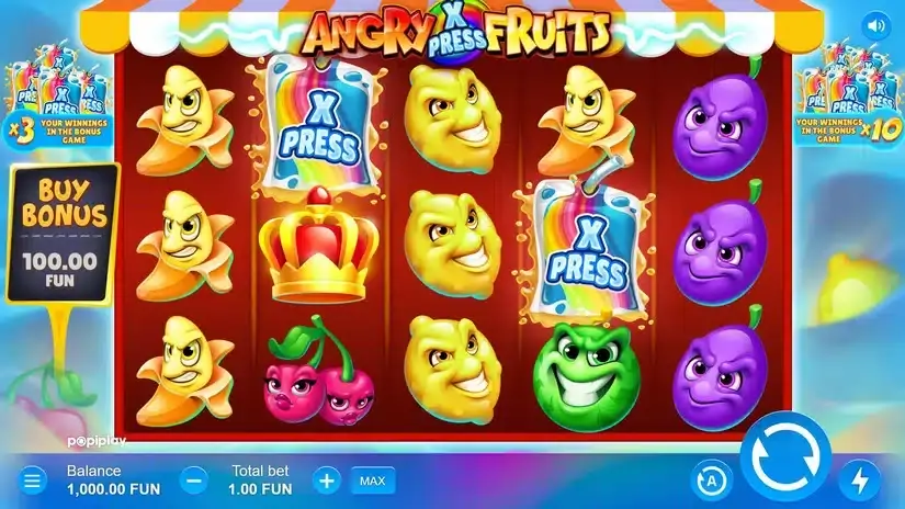 Angry Fruits slot screenshot 