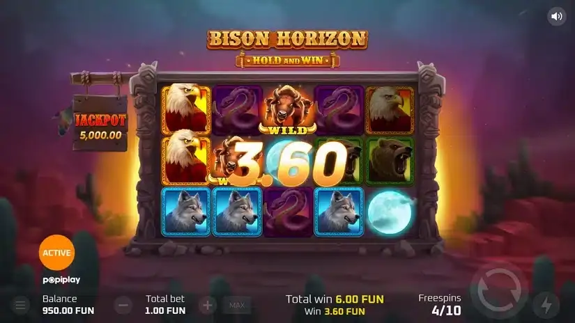 Bison Horizon Hold and Win slot screenshot 4