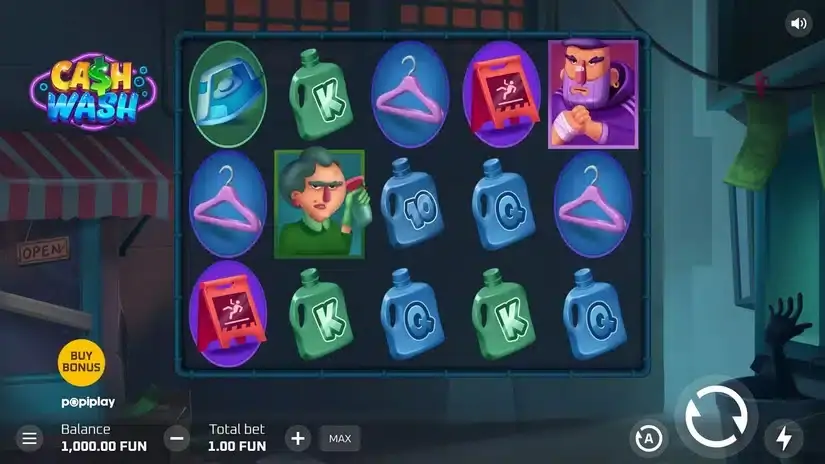 Cash Wash slot screenshot 1