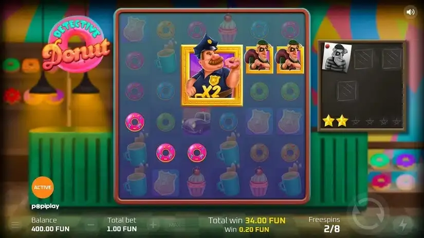 Detective Donut slot screenshot 3