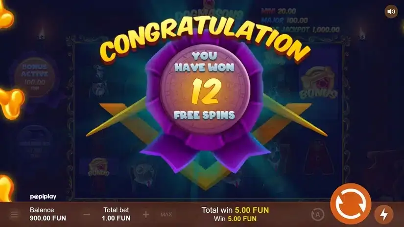 Dogmasons MegaWOOF slot screenshot 3