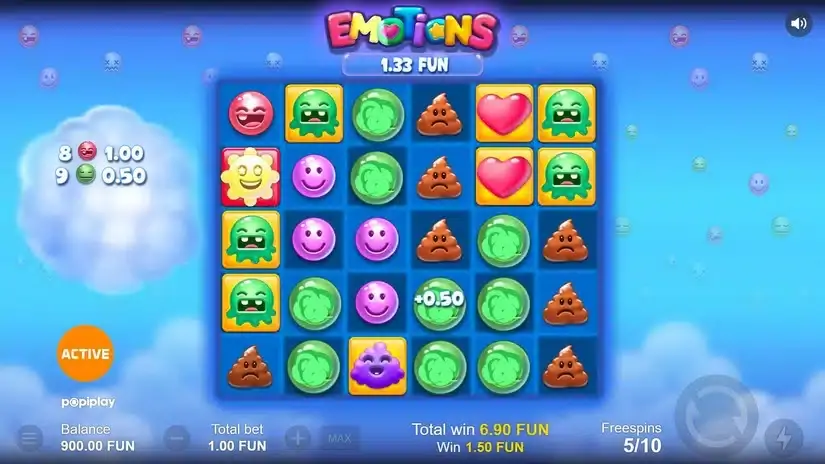 Emotions slot screenshot 4