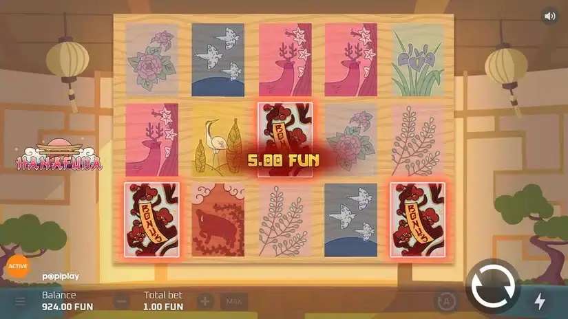 Hanafuda slot screenshot 2