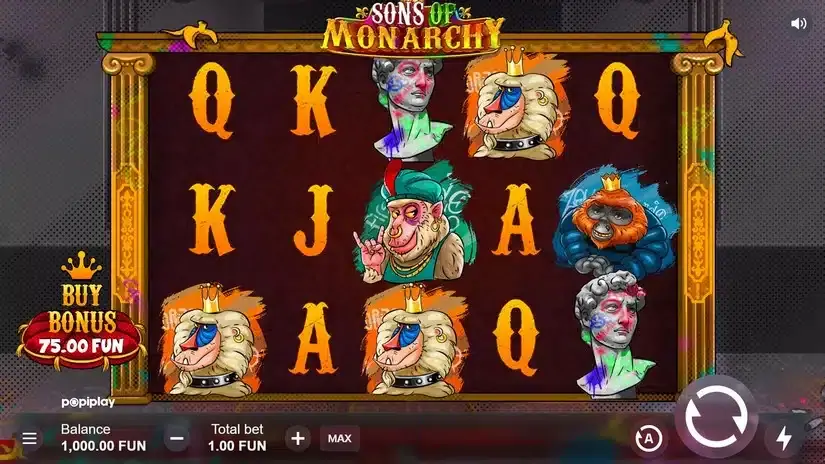 Sons of Monarchy slot screenshot 1