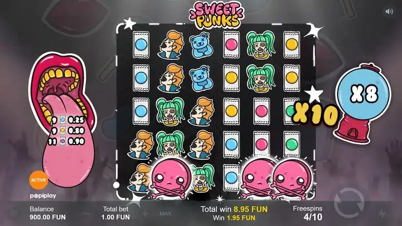 Sweet Punks slot screenshot 